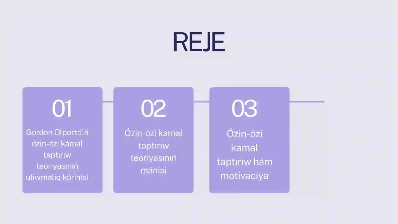 Gordon Olportdiń ózin-ózi kámal taptırıw 3