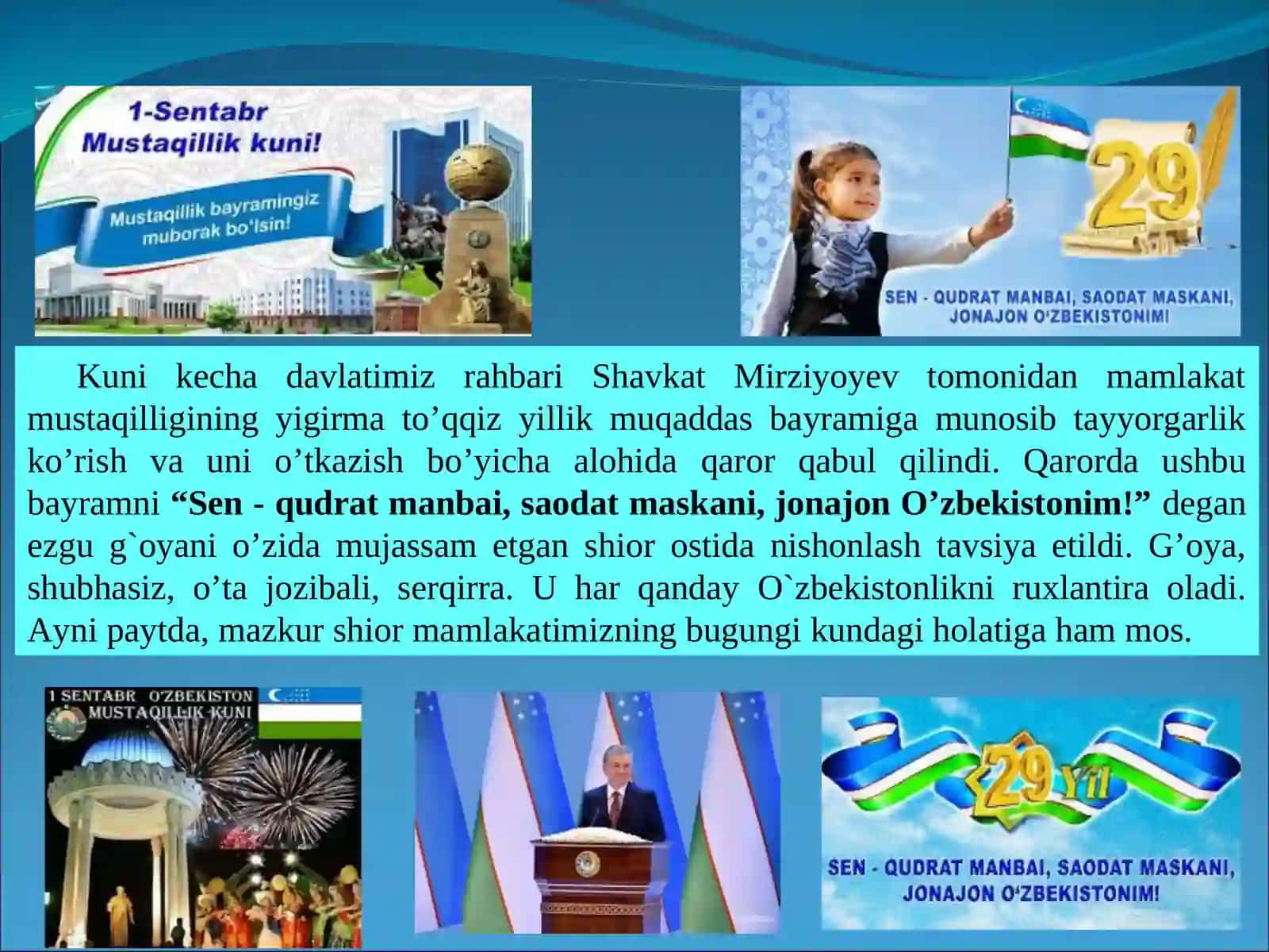 MUSTAQILLIK – MILLIY TARAQQIYOT POYDEVORI 3