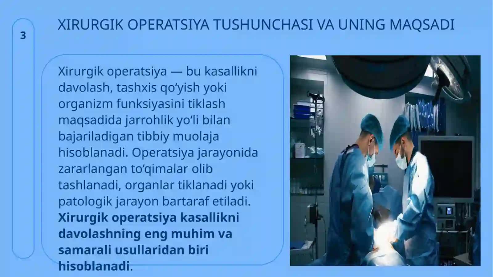 Xirurgik operatsiya tushunchasi 3