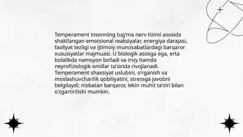 Temperament va uning psixologik tavsifnomasi 3