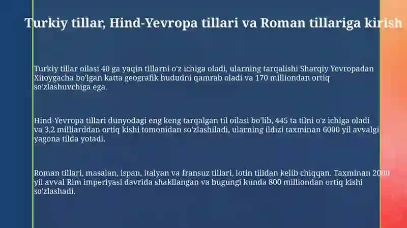 Tiloilalari. Hind-yevropatillarioilasi. Romantillari 3