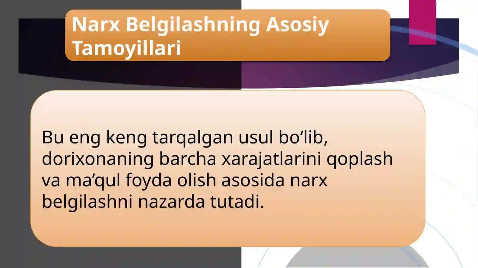 Dorixona vositalarining narx belgilash asoslari 3