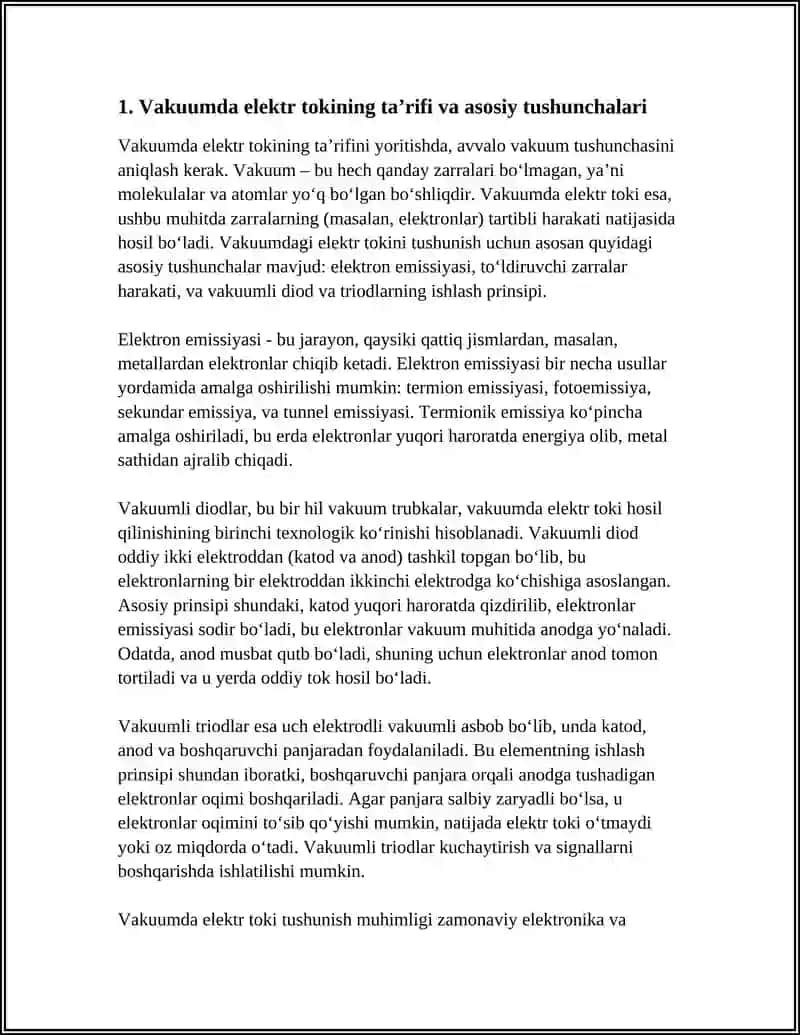 VAKUUMDA ELEKTR TOKI 3