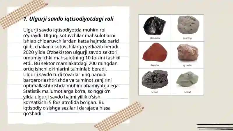 Ulgurji savdo ahamiyati turlari 3