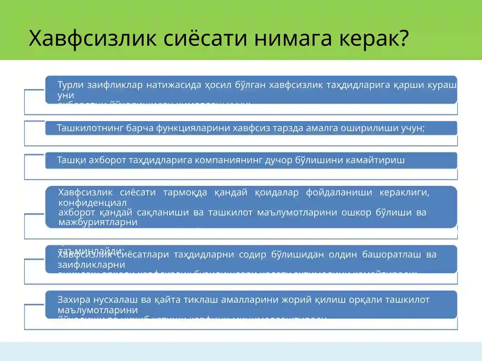 Киберхавфсизлик архитектураси,стратегияси ва сиёсати 3