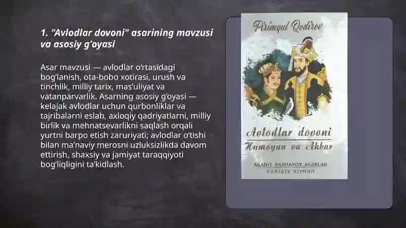 Avlodlar Dovoni Asari 3