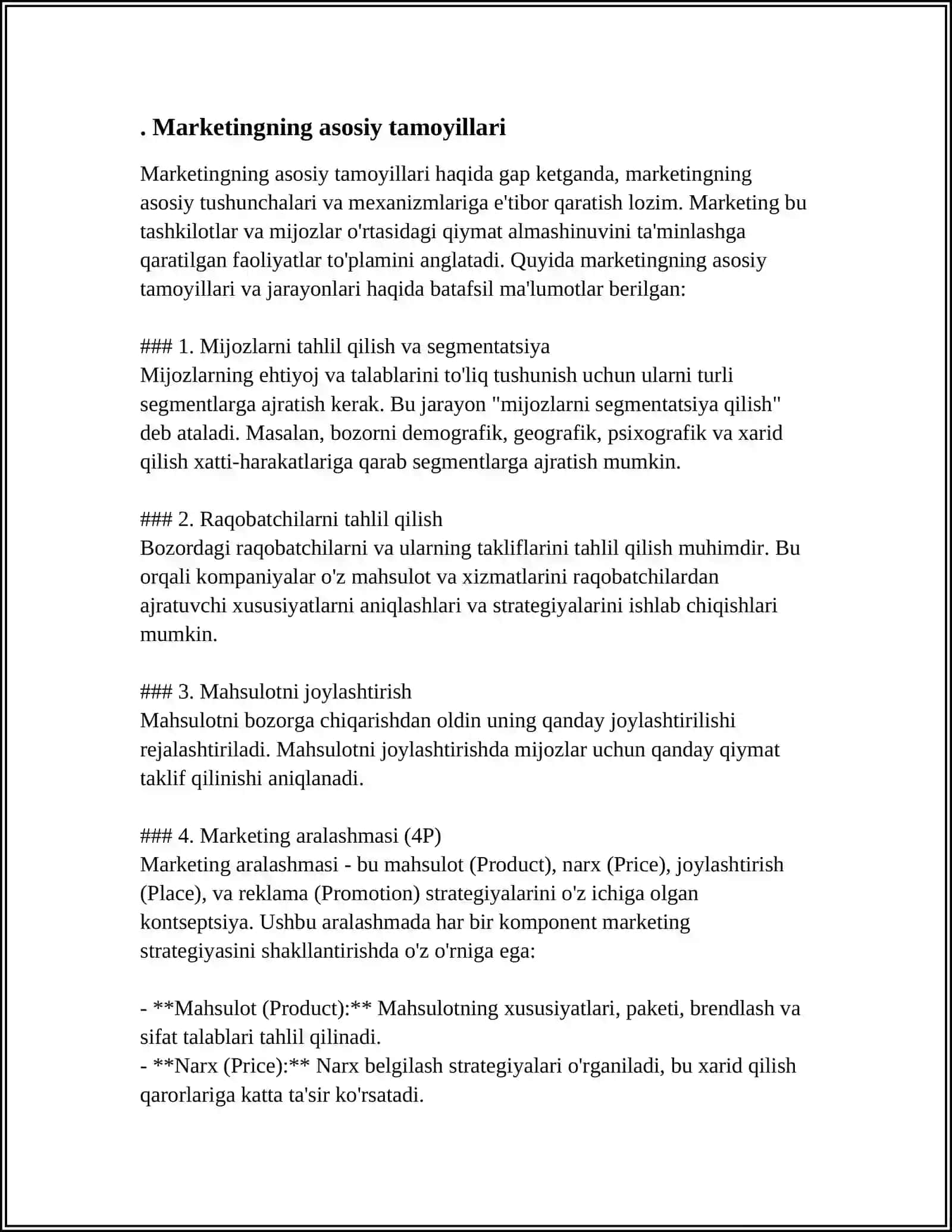 MARKETINGNING ASOSIY TUSHUNCHALARI 3
