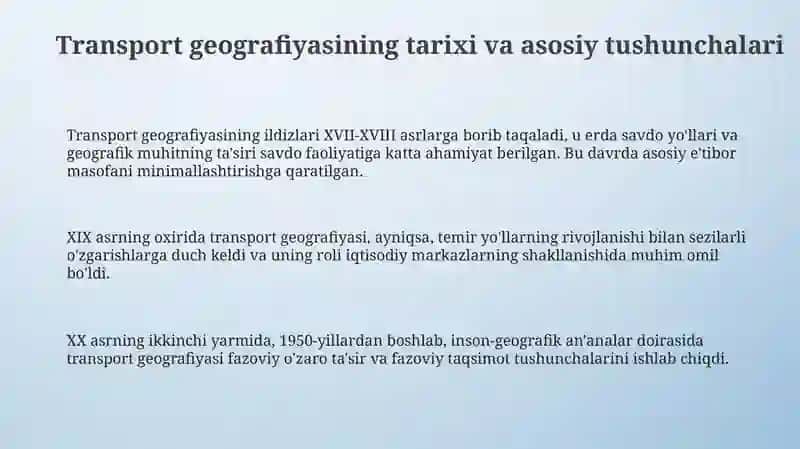 Transport geografiyasi 3