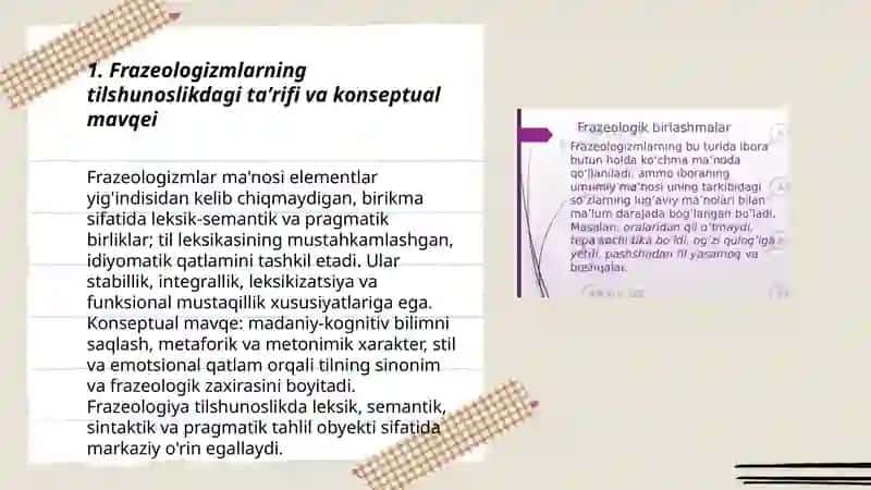 Frazeologizmlarning tilshunoslikdagi oʻrni 3
