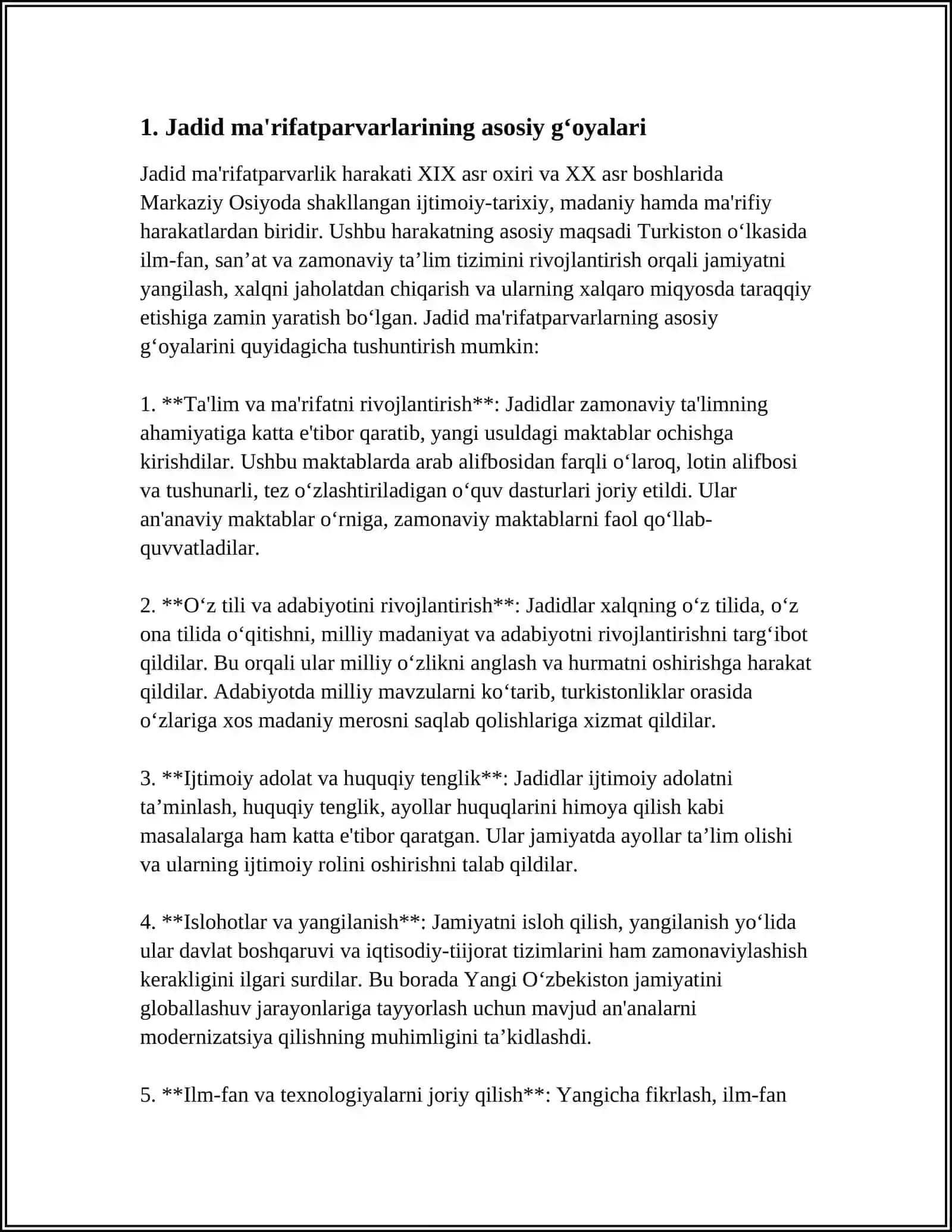 JADID MA'RIFATPARVARLARINING PEDAGOGIK QARASHLARI 3