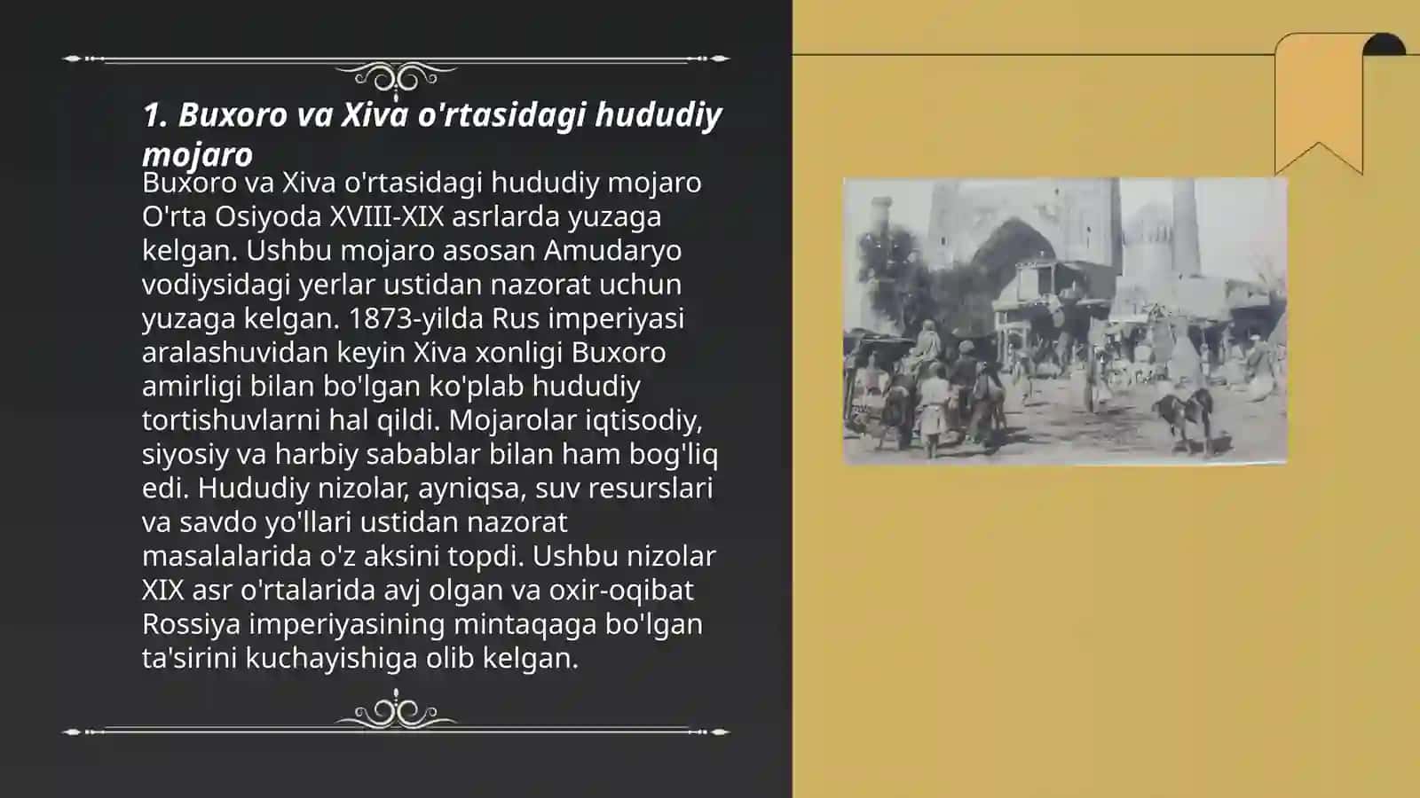 16 17 asrlarda Buxoro Xiva munosabatlarining keskinlashuvi 3