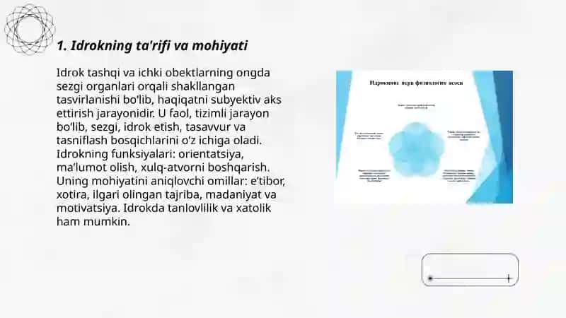 Idrok haqida tushuncha 3