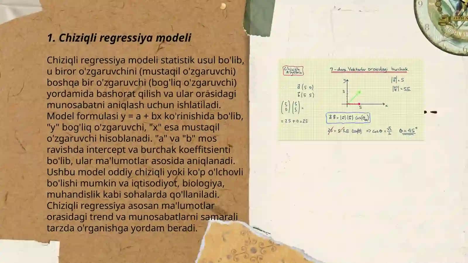 Chiziqli va logarifmik chiziqli modellar 3