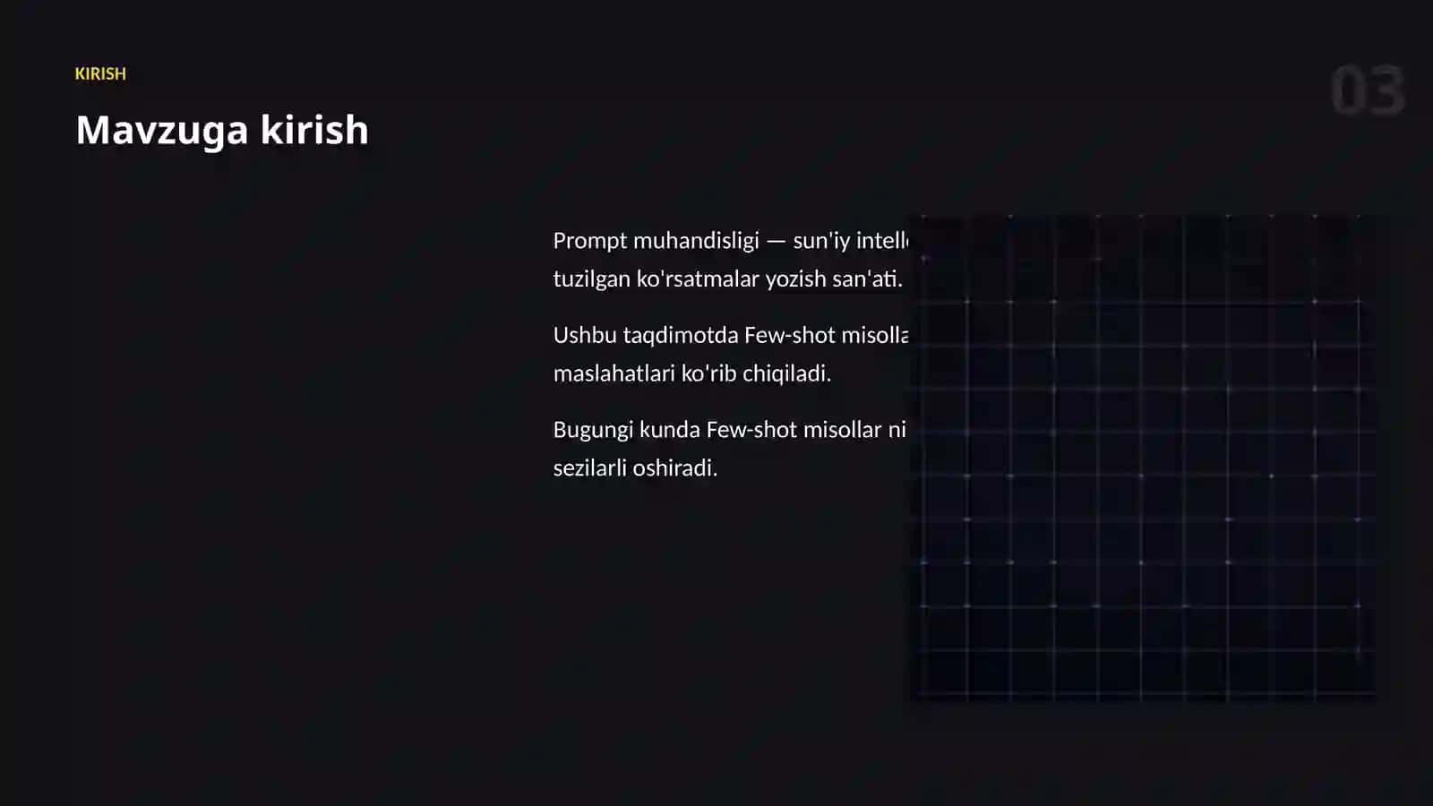 Prompt muhandisligi 3