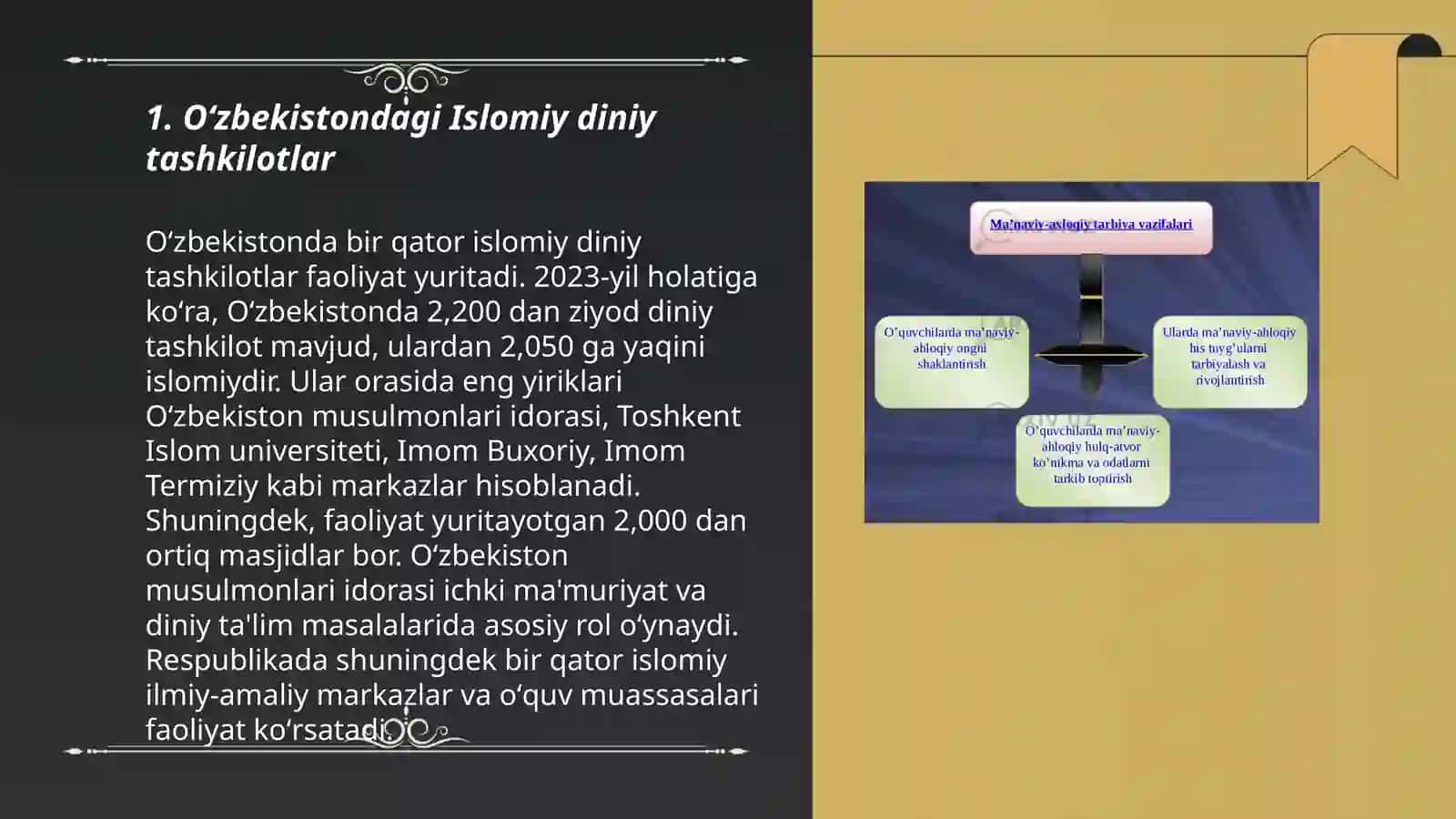 Oʻzbekistonda faoliyat yurituvchi diniy tashkilotlar 3