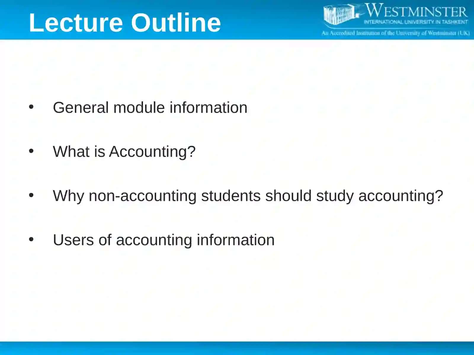 Introduction to Accounting 3