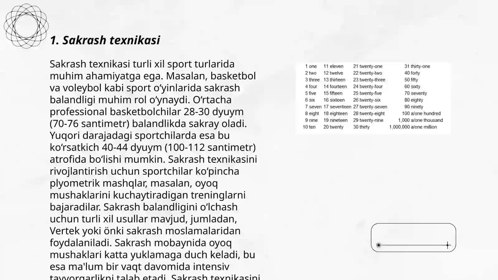 Sakrash texnikasi 3