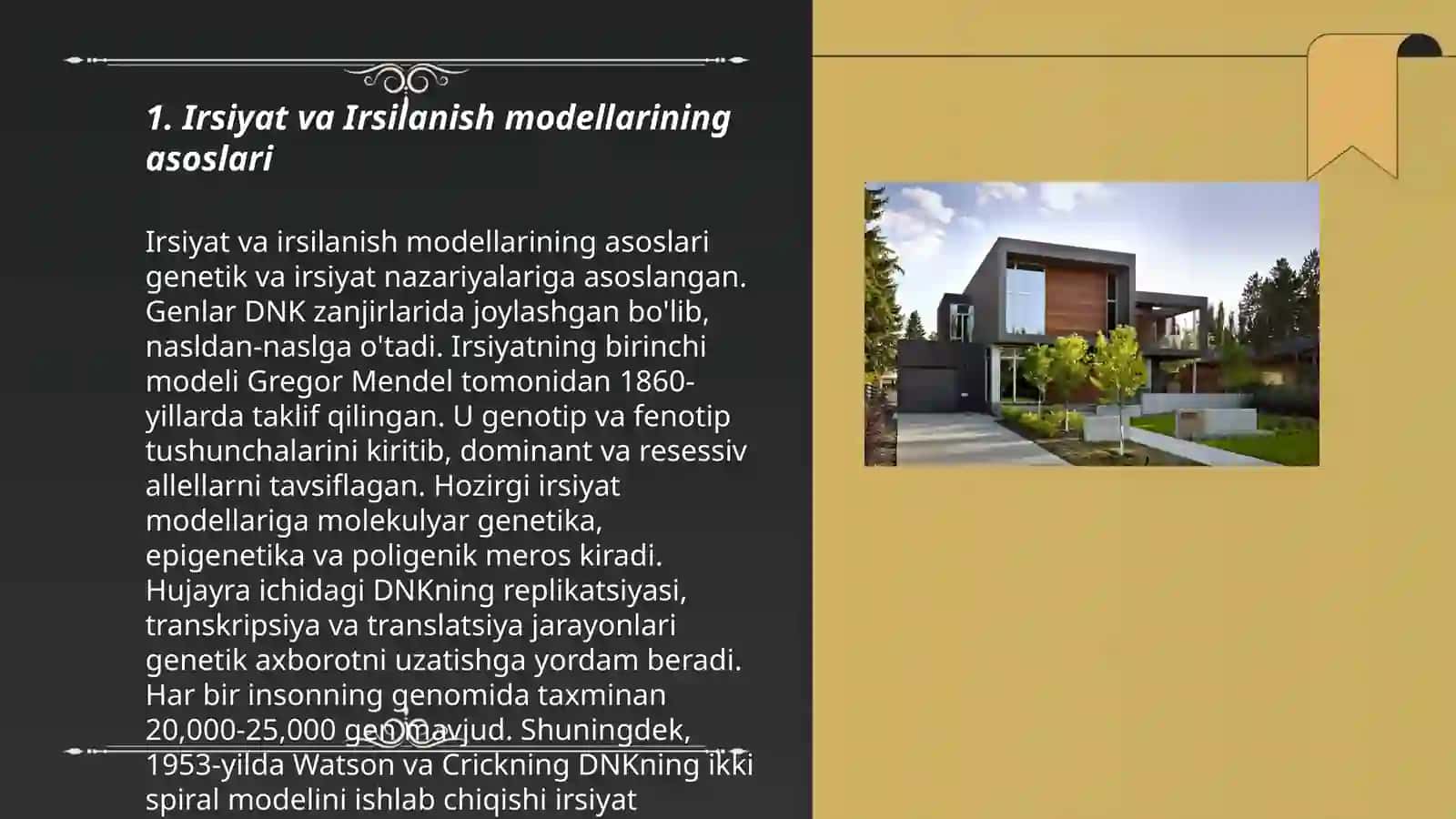 Irsilanishning moddellari 3