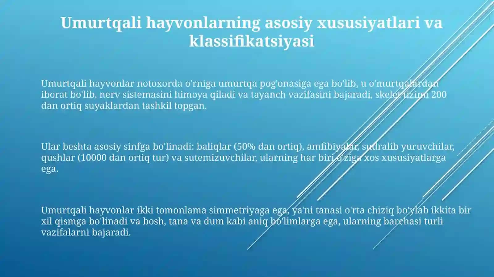 Umurtqali hayvonlar 3