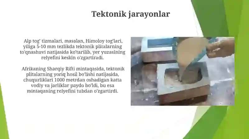 Yuzaki shakllanish jarayonlari 3