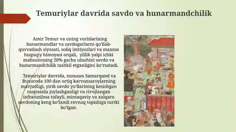 Temuriylar Davridagi Iqtisodiy G'oyalar 3