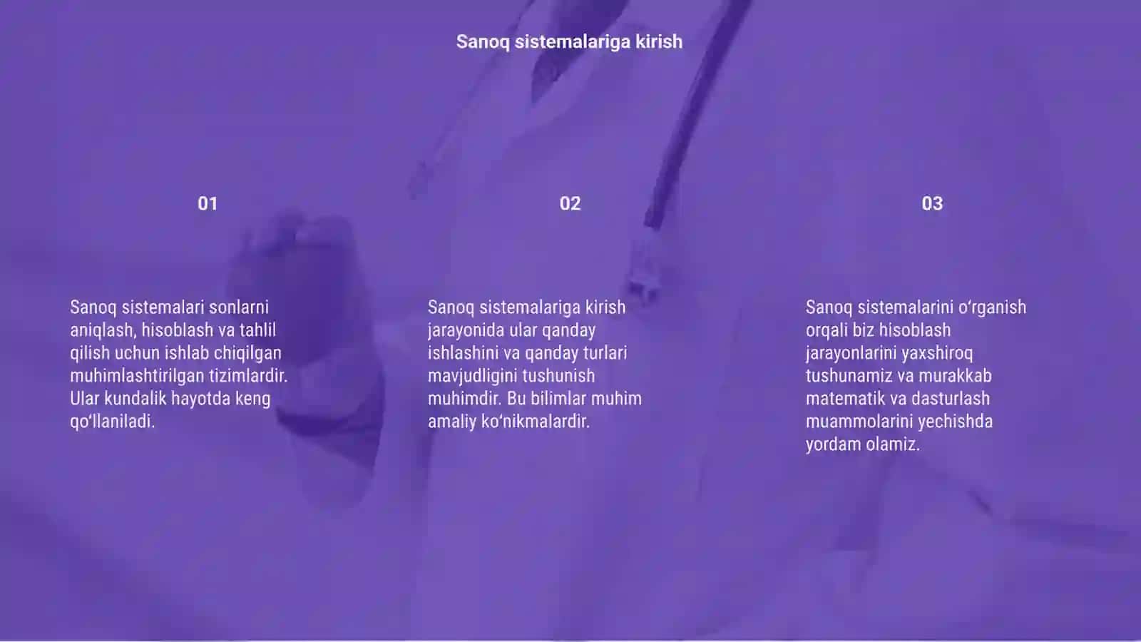 Sanoq sistemalari 3