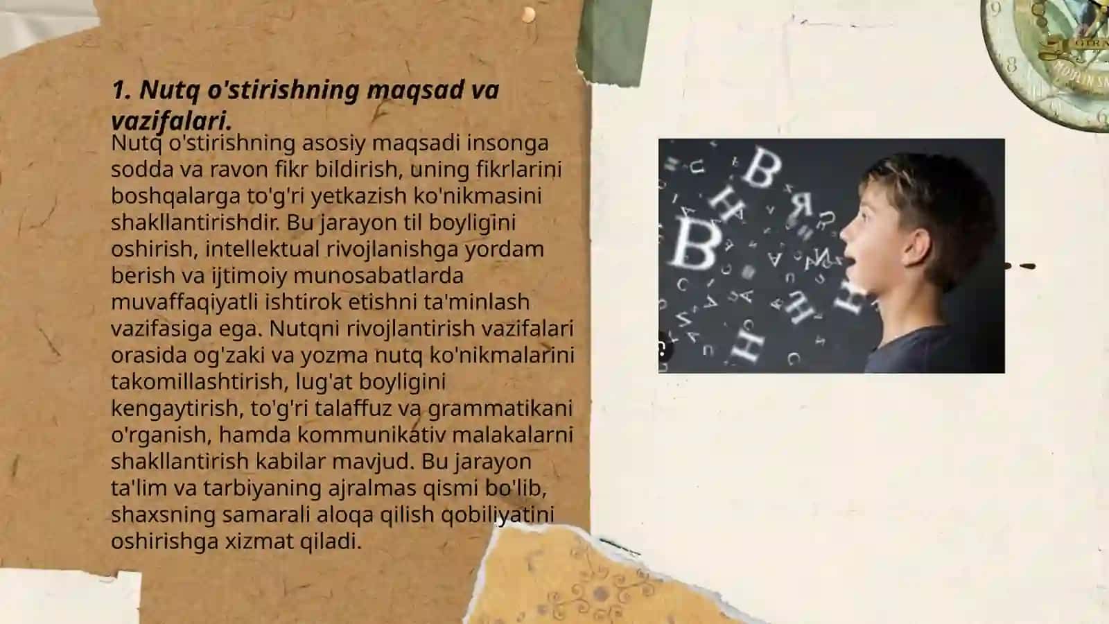 Kichik yoshdagi bolalar nutqini o'stirishning vazifalari, metodlari va vositalari 3