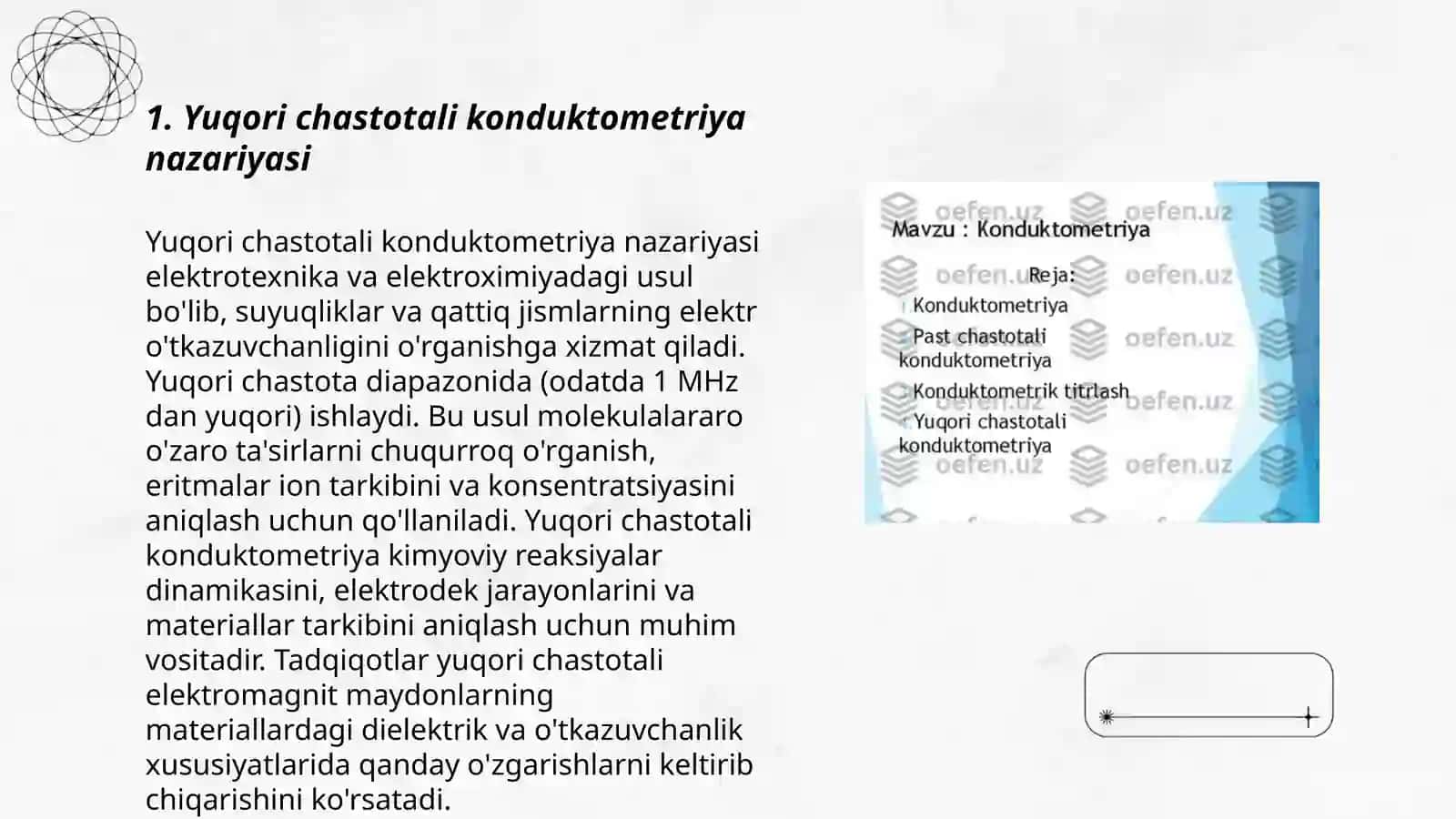 Yuqori chastotali konduktometriya 3