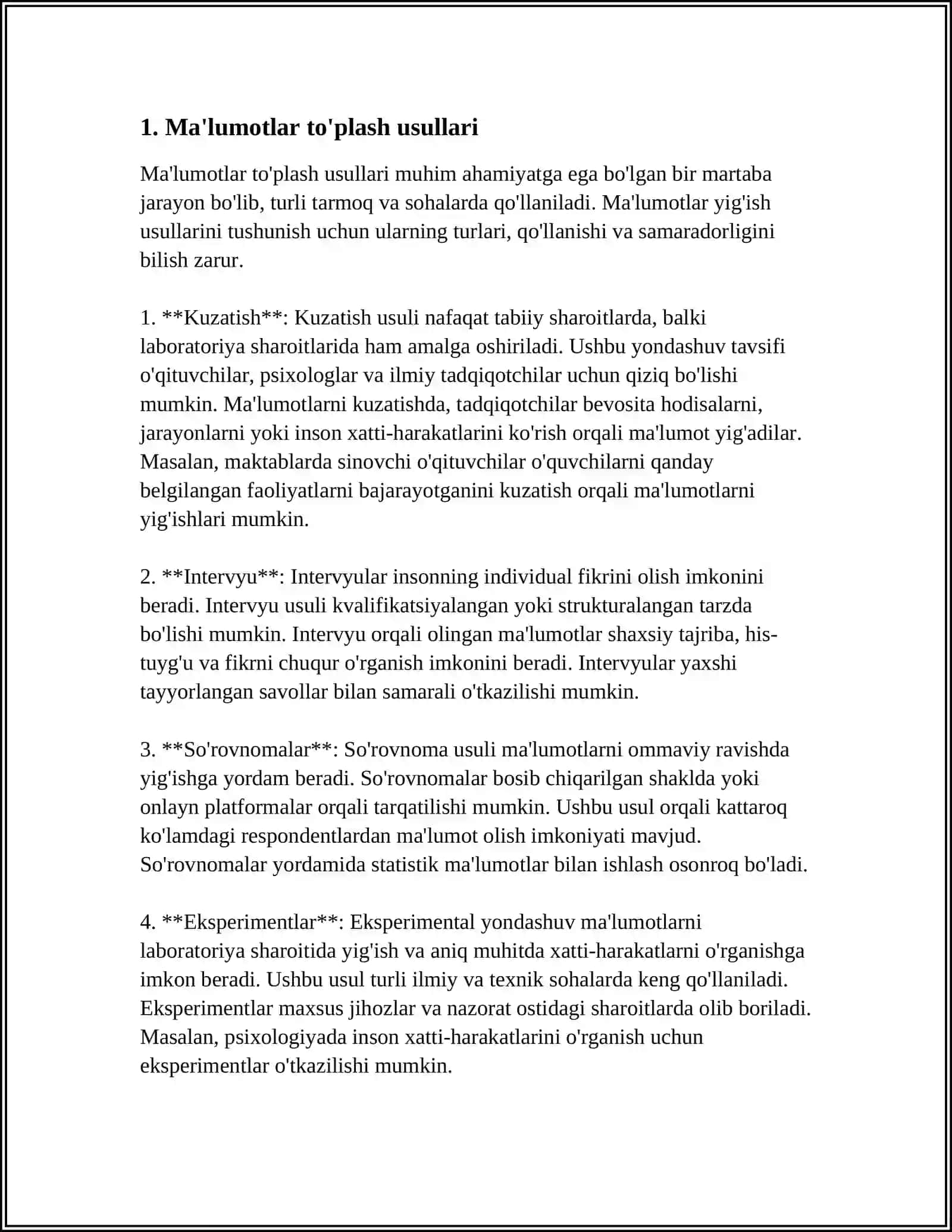 Mavzu: O'ZARO BOG'LANISHLARNI STATISTIK O'RGANISH 3