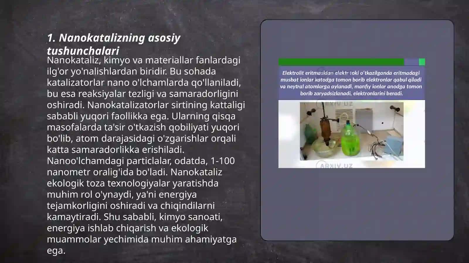 Nanokatalizning asosiy tushunchalari 3