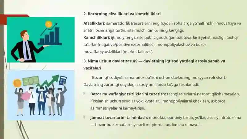 Bozor iqtisodiyotida davlat 3