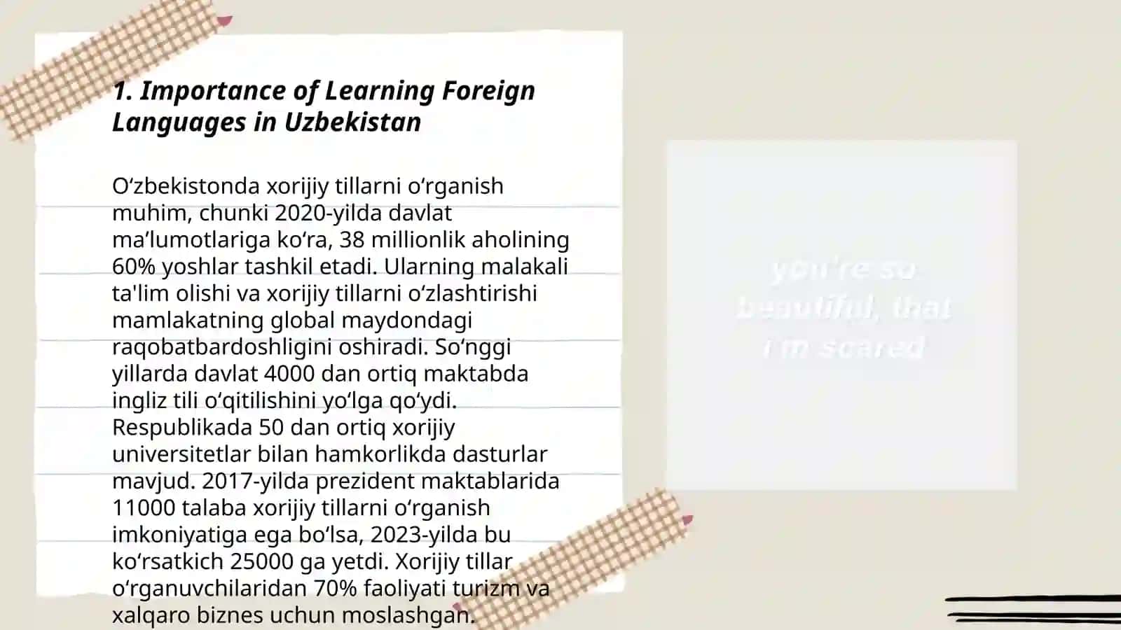 Education and role of foreign language 3