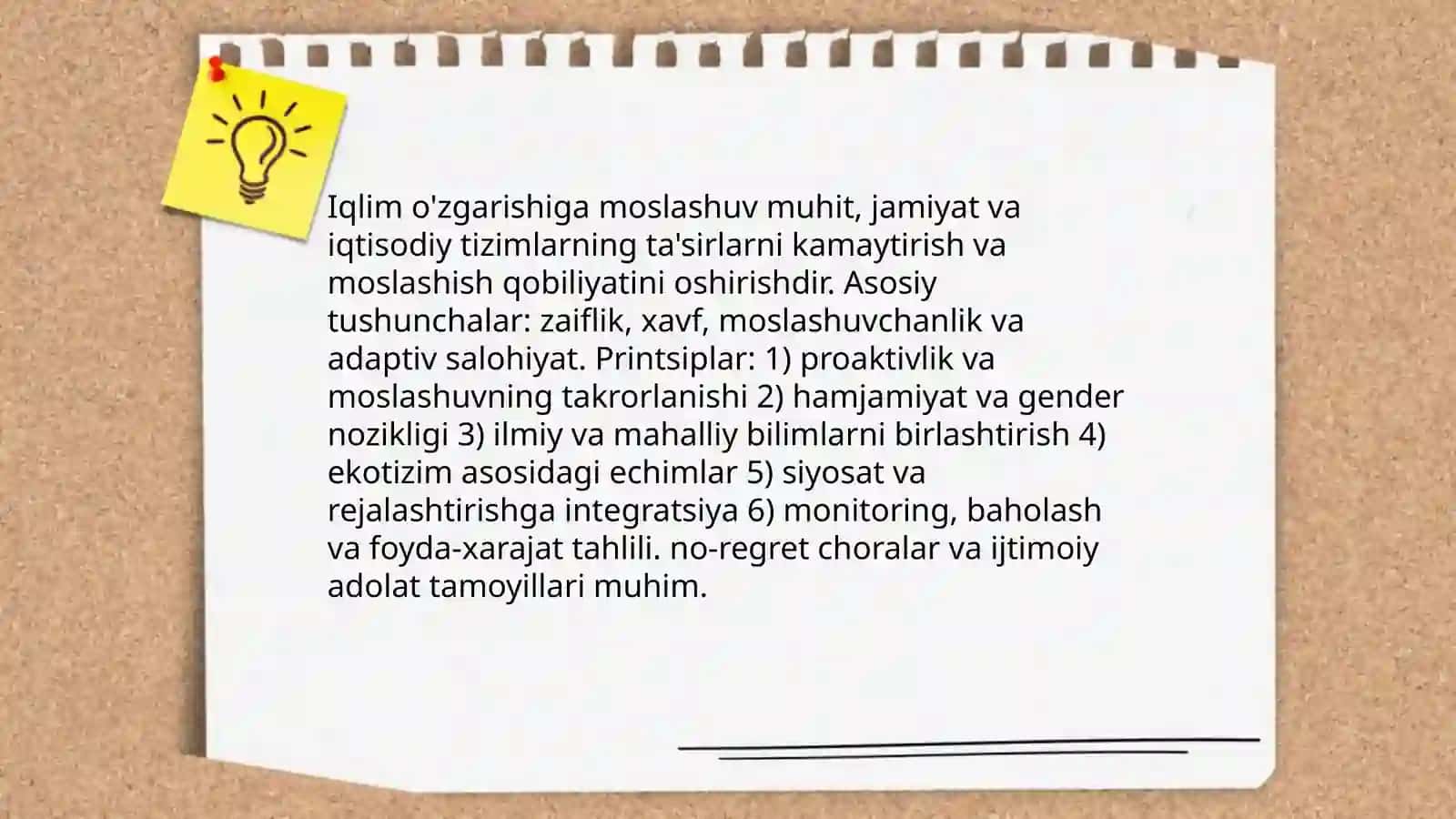 Iqlim o'zgarishiga moshlashuv 3