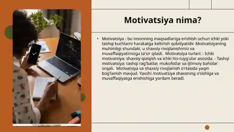 Shaxslar va guruhlarning motivatsiyasi 3