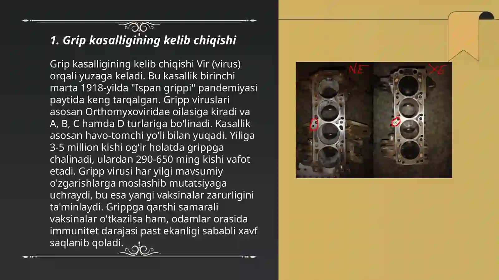 Grip kasalligi kelib chiqishi, alomatlari, holatlari, va uni davosi 3