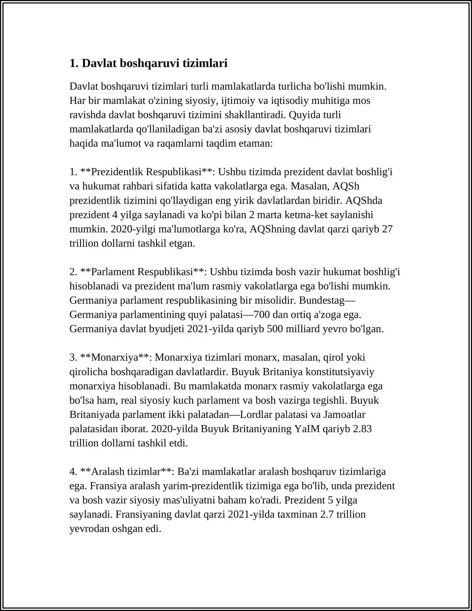 DAVLAT BOSHQARUVI 3