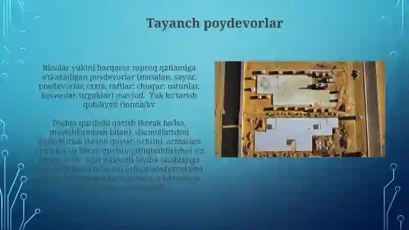 Konstruksiya fanidan poydevorlar mavzusida 3