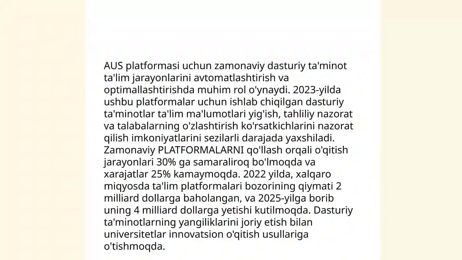 AUS platformasining zamonaviy apparatlari 3