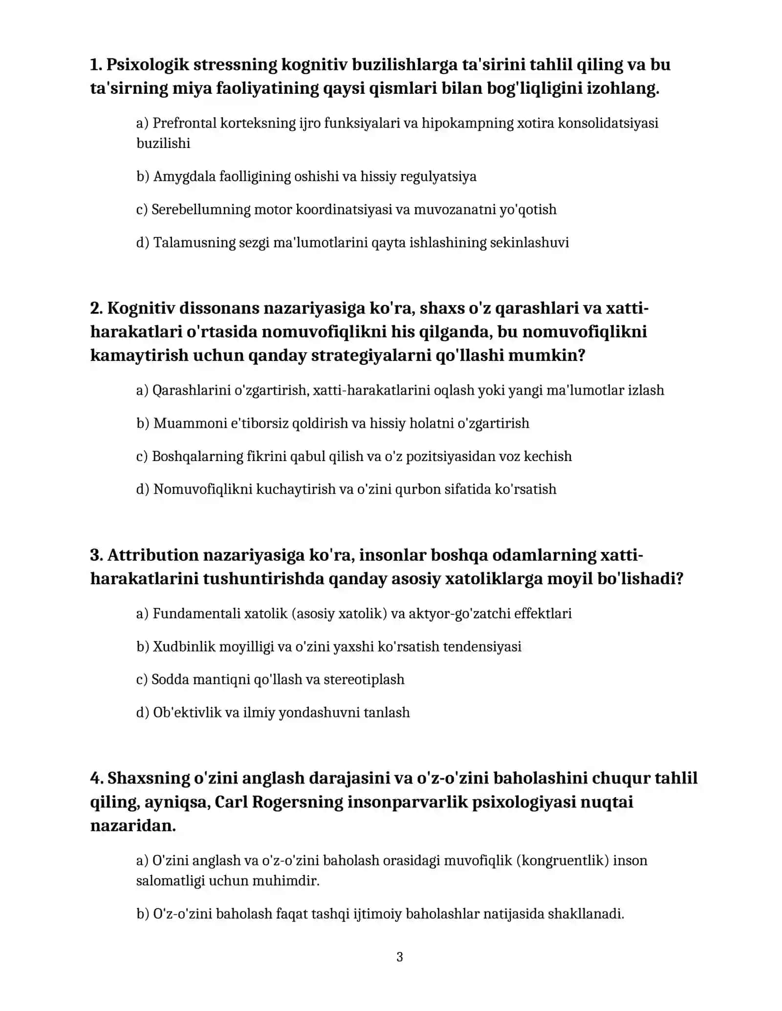 BOJXONA PSIXOLOGIK TEST SAVOLLARI 50TA 3