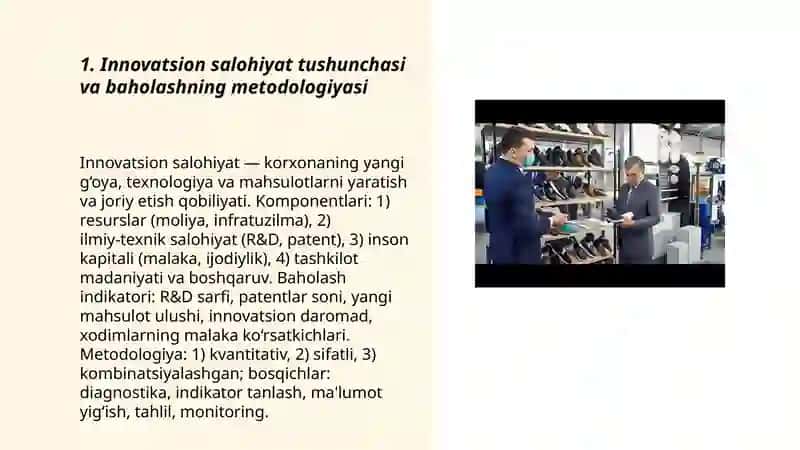 Innovatsion salohiyatni baholash usullari 3