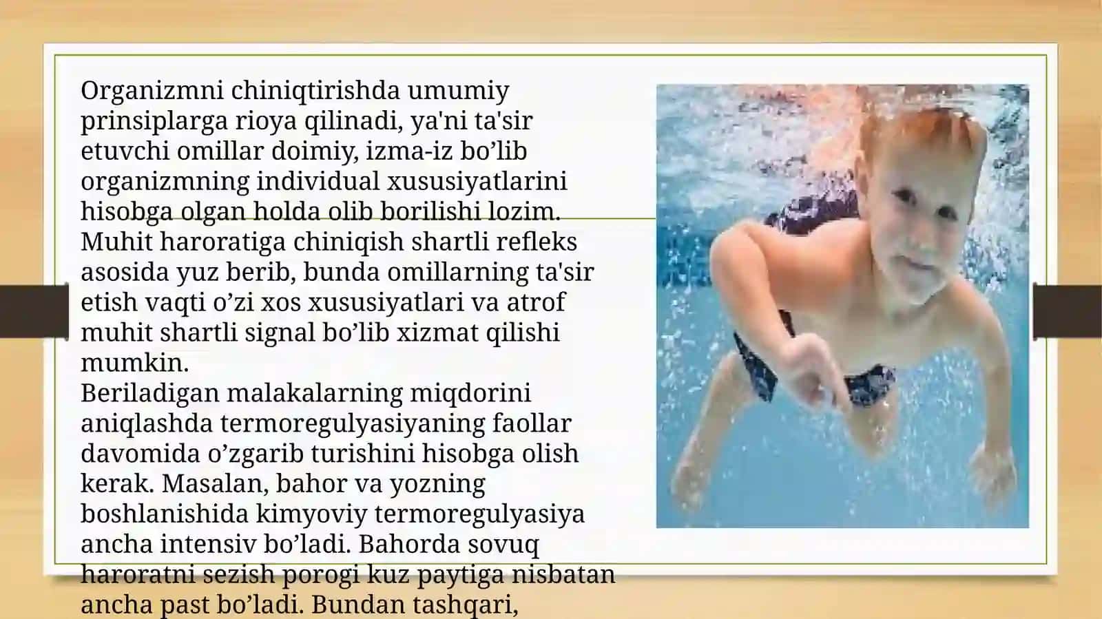 Chiniqtirish va bolalarni chiniqtirish turlari 3
