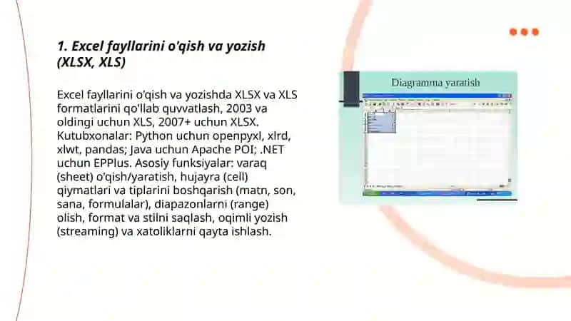 Excel Fayllari bilan Ishlash Dasturini Yaratish 3
