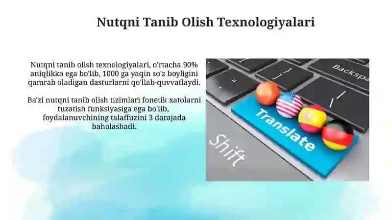 Nutqni Tanib Olish Texnologiyalari 3