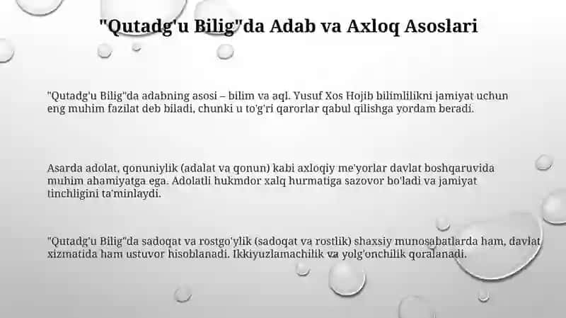 Qutadg'u Bilig 3
