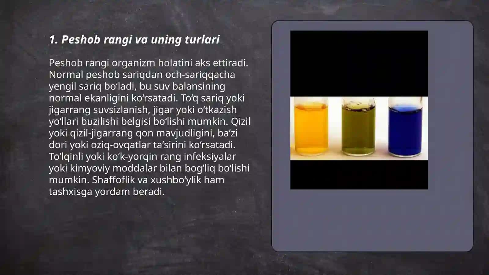 Peshobning fizik xususiyatlari 3