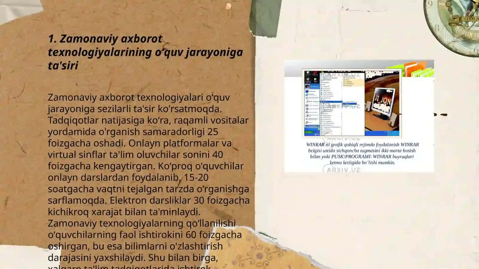 Zamonaviy AT va oʻquv texnik vositalari bilan ishlash 3