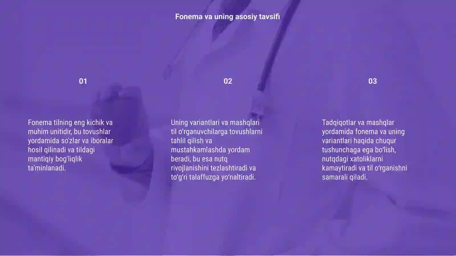 Fonema va uning variantlariga oid mashqlar 3