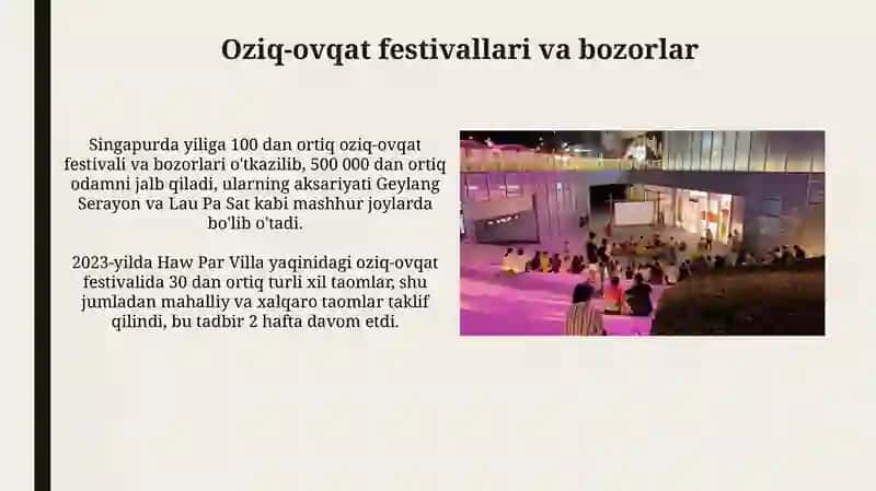 Singapur davlatining ommaviy tadbirlari 3