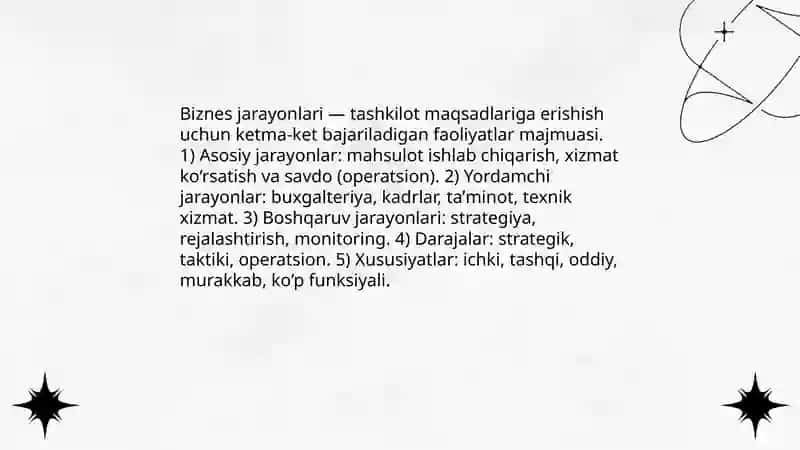 Biznes jarayonlarni hisobga olish 3