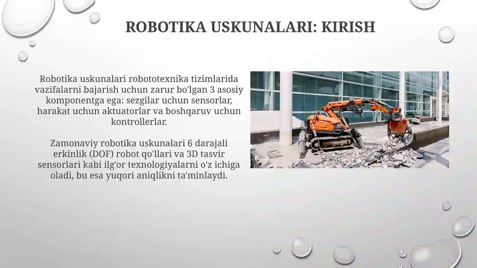 Robotika uskunalari 3
